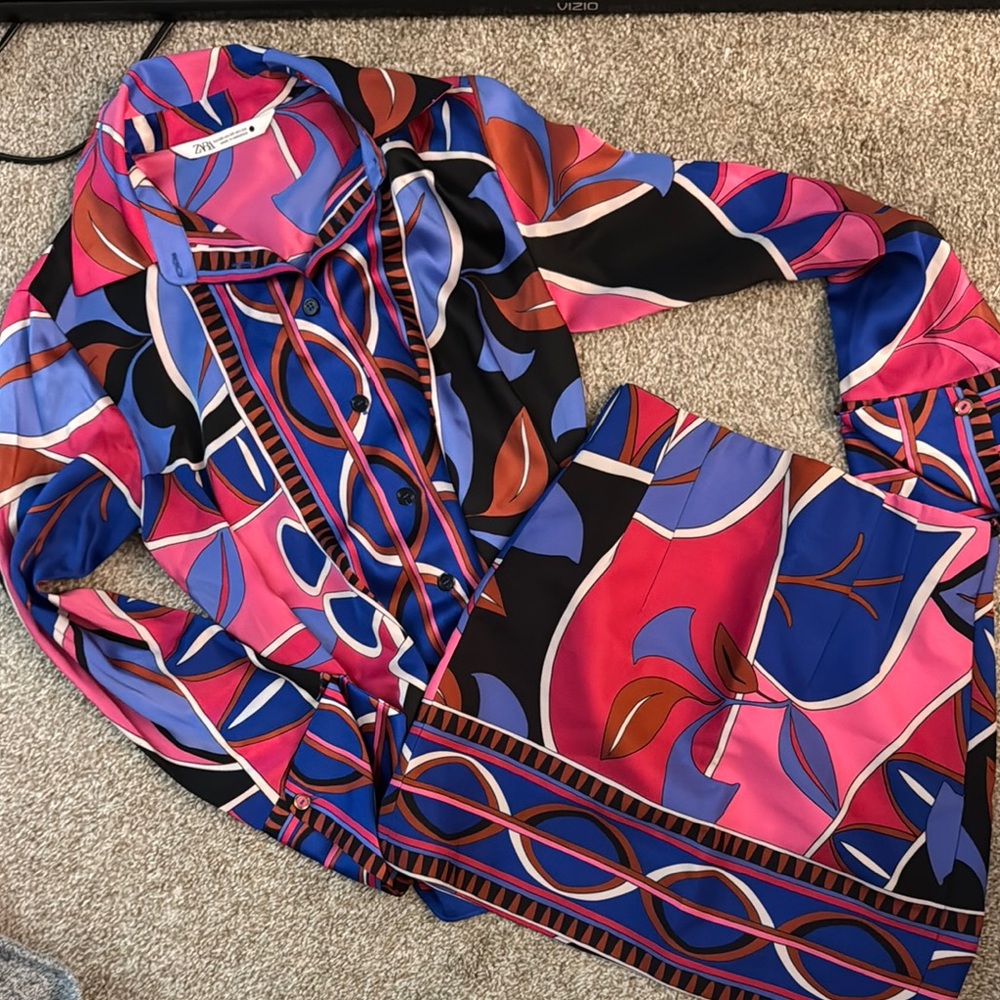 Zara top and matching skirt
